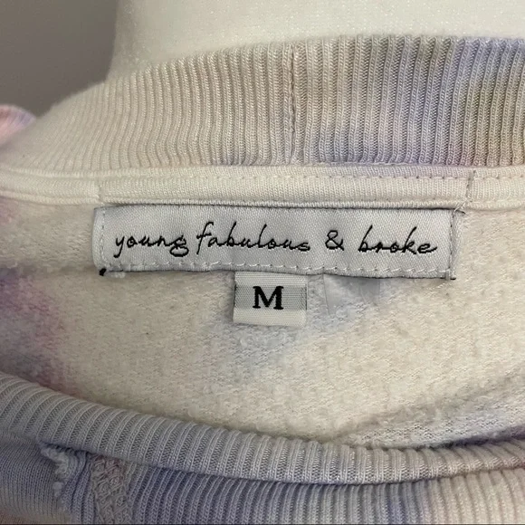 Young Fabulous & Broke Juliette Tie Dye Oversized Sweatshirt Size M - Picture 8 of 12